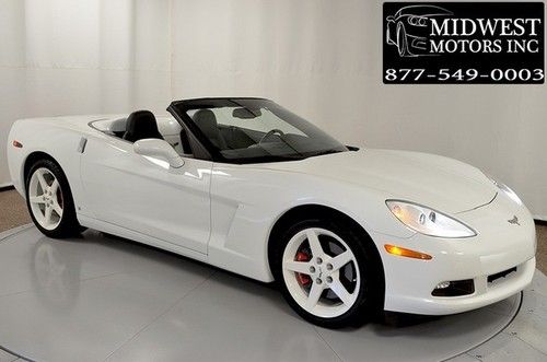 2006 chevrolet corvette 3lt convertible white only 15,031 certified miles