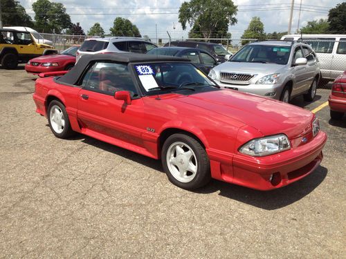 1989 mustang gt convertible 5.0l great project restore runs great !!