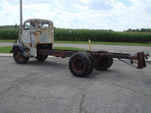 1946 dodge cab over engine truck hot rat rod custom roll off wedge bed hauler