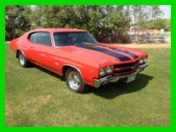 1970 chevy chevelle ss clone 454 v8 automatic cd red