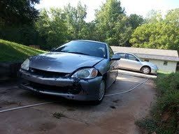 Wrecked 2001 honda insight