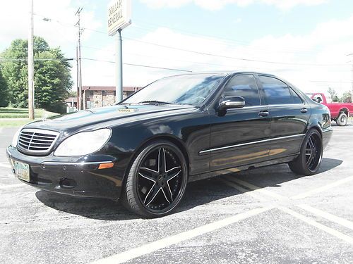 2000 mecerdes benz s500 22" wheels blacked out!