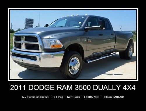 4x4 cummins diesel -- 1 owner -- slt big horn pkg -- automatic -- clean carfax!