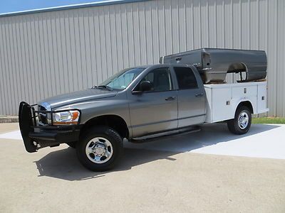 06 ram 3500 (slt) 5.9l cummins h.o utility 4x4 (extra bed) carfax runs-nice tx !