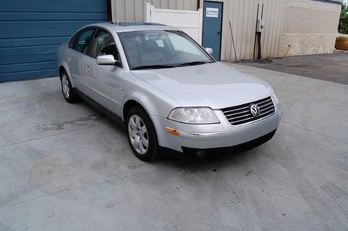 Warranty 2002 vw passat glx v6 5 speed manual 28 mpg sunroof leather 02 spd man