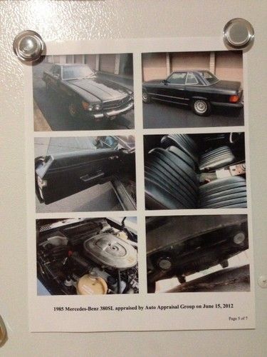 1985 Mercedes-Benz 380SL Roadster, image 4