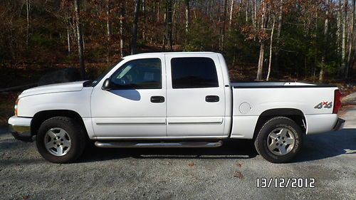 2006 chevy silverado 1500 lt 4x4 crew cab 65k miles fisher plow