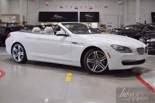 2012 bmw 6 series 650i convertible, navi, sat, backup cam, ventlated, soft top