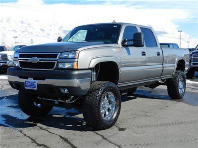 Crew cab lt 4x4 duramax diesel allison custom wheels tires lift leather auto