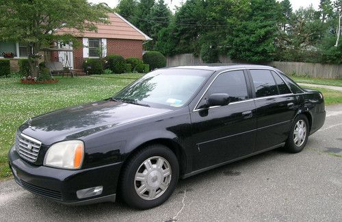 2003 cadillac deville black loaded needs work