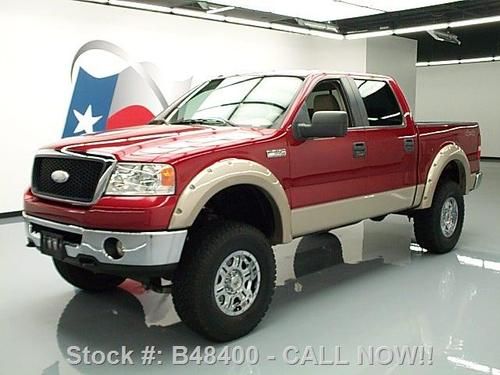 2007 ford f150 crew 4x4 lifted 5.4l v8 leaher 55k miles texas direct auto