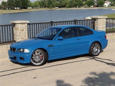 2004 bmw m3 laguna seca blue/black 6spd only 51k 1-owner rare wow ~