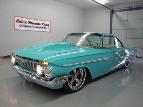 1961 chevrolet bel air custom paint 348 dual quads 4 speed  air ride