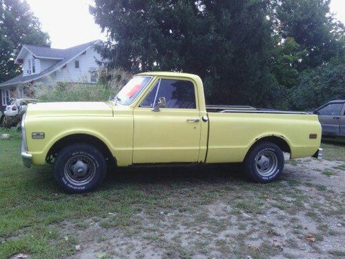 1971 chevy pick up. cammed 350 / 4-on-the-floor