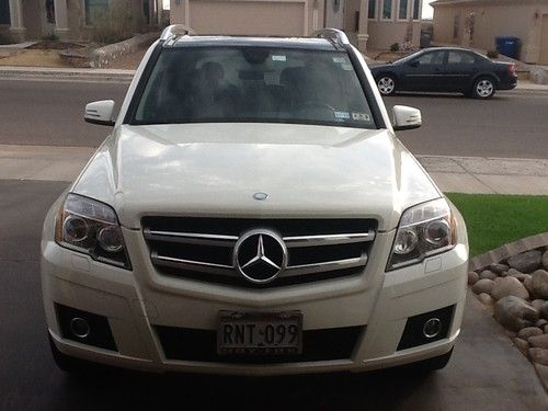 White mercedes benz glk350 2010 one owner