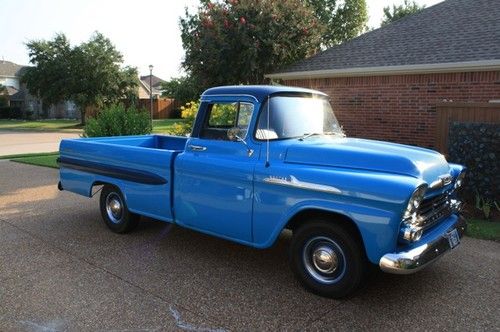 1958 chevrolet apache 3200 fleetside pickup no reserve