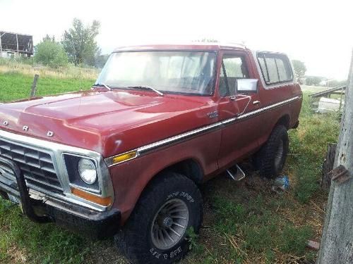 1978 ford bronco custom sport utility 2-door