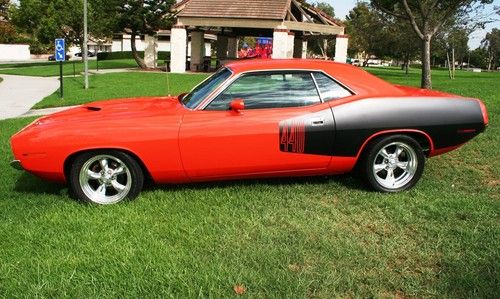 Documented restifird hemi orange 'cuda 440 v8