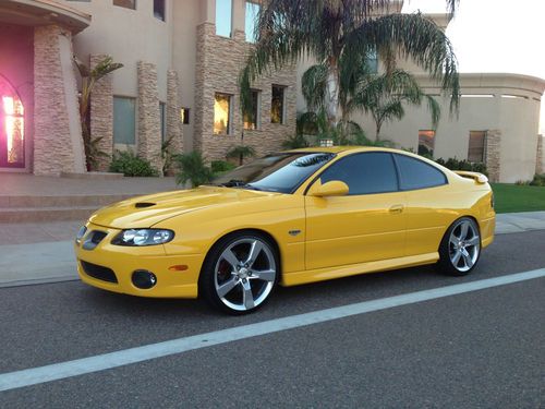 2005 gto 42k miles 6 speed 20" ss wheels dvd hotchkins susp eibach springs