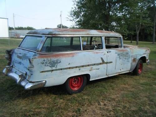 55 1955 chevy chevrolet 2 door  patina wagon ready for clear or resto. nomad, US $3,250.00, image 10