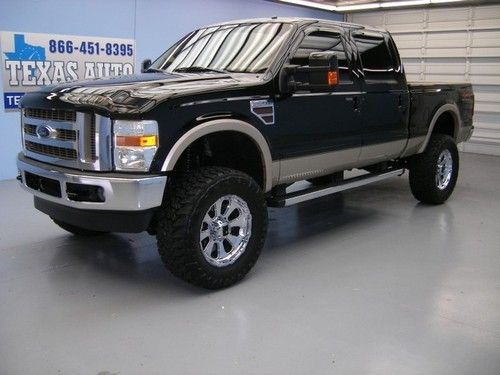 We finance!!  2008 ford f-250 king ranch 4x4 diesel lift heated seats texas auto