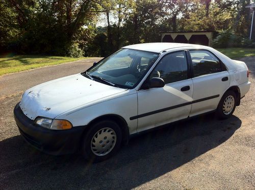 1993 honda civic lx -white - 227k mi. - manual $300 obo