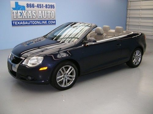 We finance!!  2008 volkswagen eos lux 2.0t convertible heated leather texas auto