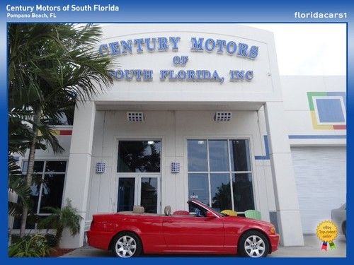 2000 bmw 3 series 323ci 2dr convertible  5 spd 1-owner red mint