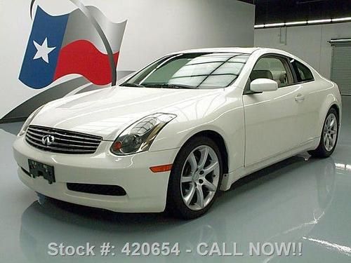 2005 infiniti g35 coupe auto sunroof heated leather 77k texas direct auto
