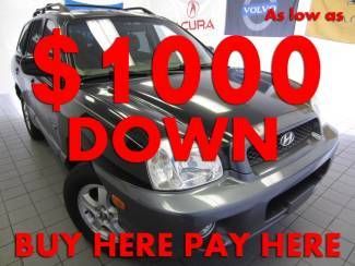2004(04) hyundai santa fe glx power windows &amp; locks! beautiful black! clean!!!