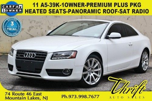 11 a5-39k-1owner-premium plus pkg-heated seats panoramic roof-sat radio