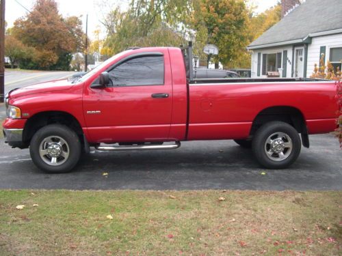 2005 dodge ram 2500 4x4 slt hemi red snowplow!!!