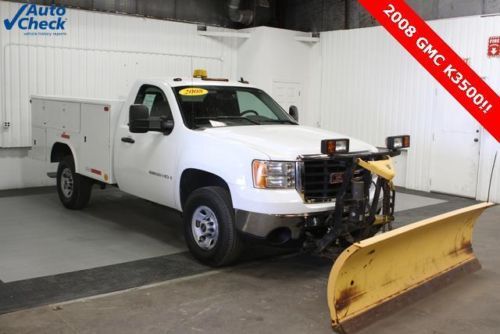 Used 08&#039; 4x4, 8&#039; fisher snow plow, and reading utility body ready for work save