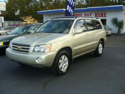 2002 toyota highlander limited sport utility 4-door 3.0l