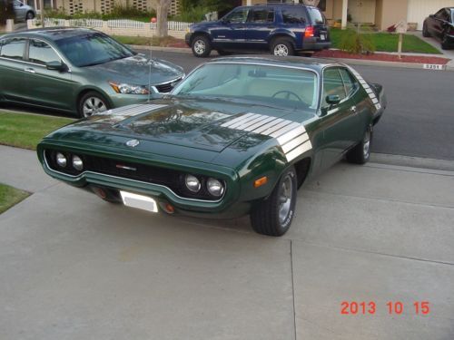 1972 plymouth satellite sebring 5.2l  roadrunner clone