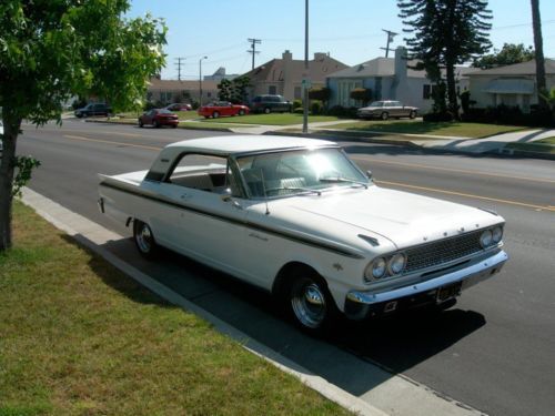 1963 ford fairlane 500 hardtop coupe 260 v8-- california car w/ black plate