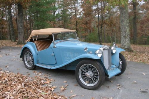 1949 mg tc exu california car some original paint runs great new interior