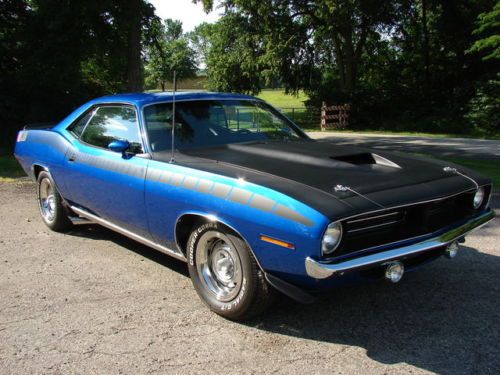 1970 plymouth aar cuda (clone) 16 miles since rotissori restored~must see clean!