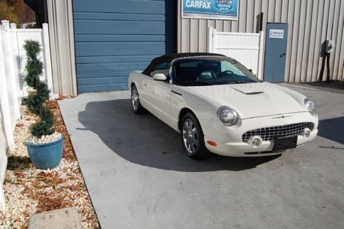 One owner 2002 ford thunderbird premium convertible chrome wheels leather t bird