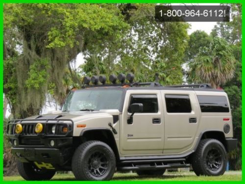 2003 hummer h2 4x4 4wd loaded original miles no reserve sunroof/backup camera fl