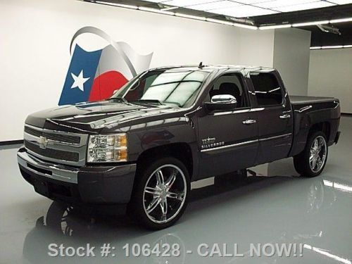 2010 chevy silverado lt crew tx edition 24&#039;&#039; wheels 77k texas direct auto