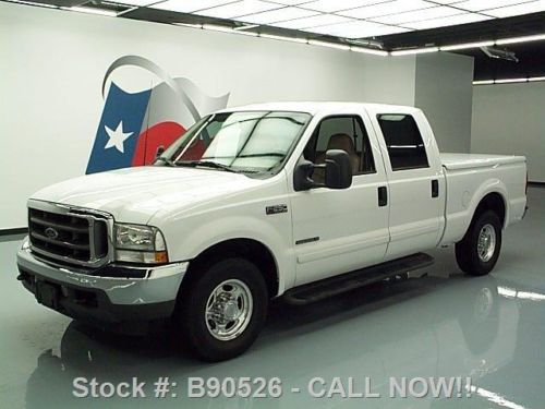 2002 ford f-250 lariat crew 7.3l diesel leather tow 29k texas direct auto