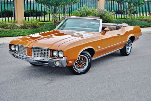 Wow what and amazing 1972 oldsmobile cutlass convertible 350v-8 a/c 46ks sweet