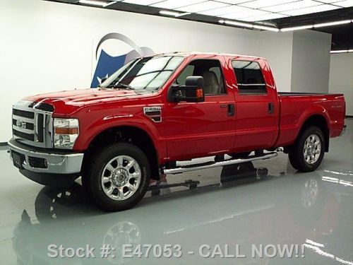 2008 ford f250 lariat crew 4x4 diesel leather 20&#039;s 48k texas direct auto