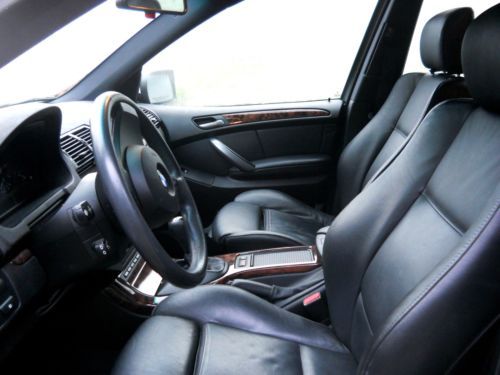 2004 BMW X5 4.4i Sport Utility 4-Door 4.4L Classic Alpine White & Black Leather, US $17,400.00, image 4