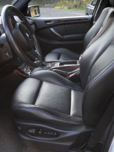 2004 BMW X5 4.4i Sport Utility 4-Door 4.4L Classic Alpine White & Black Leather, US $17,400.00, image 8