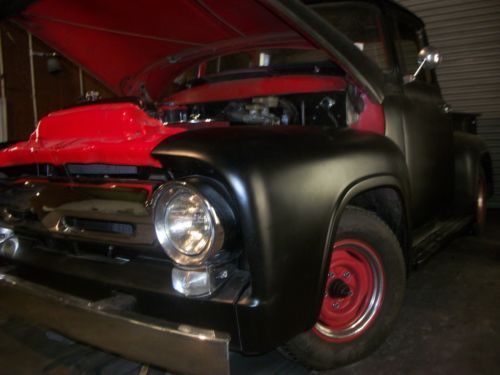 1956 ford f100, rat rod, hot rod, pickup, 500,