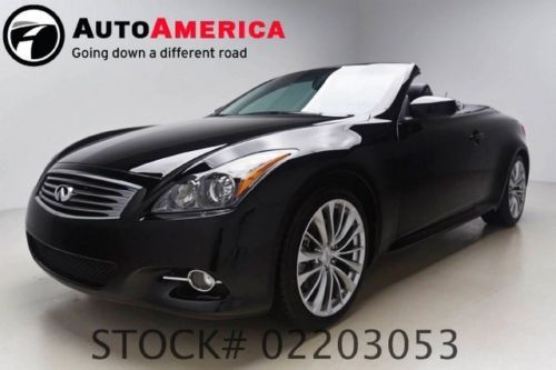 34k one 1 owner low miles 2012 infiniti g37 convertible 2dr nav