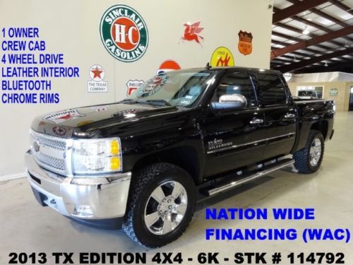 2013 silverado 1500 lt tx edition 4x4,remote start,lth,chrome 20&#039;s,6k,we fnance!