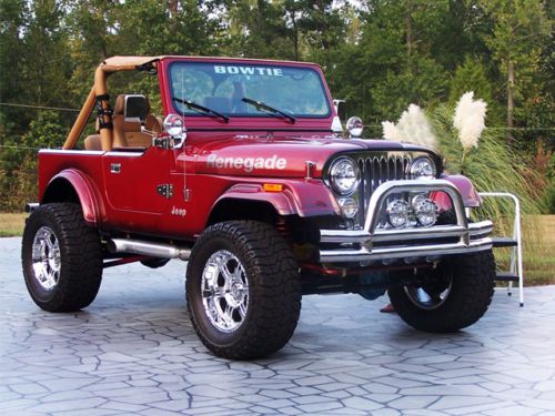 1988 jeep renegade hot rod (cj/yj) with nascar chevy bowtie stroker motor